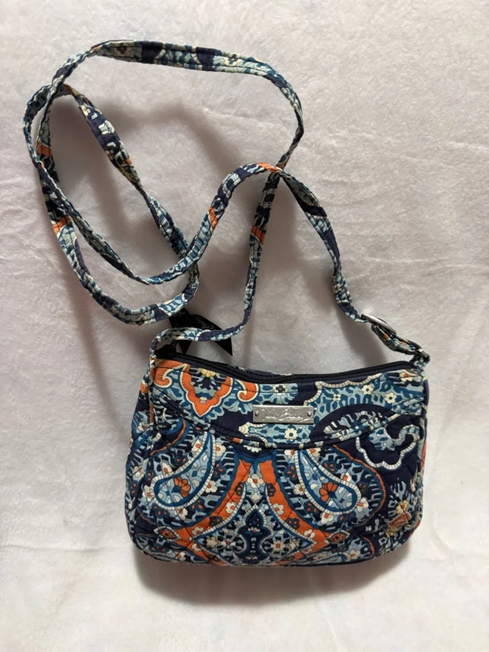 Vera Bradley Marrakesh Mini Crossbody Bag Blue Orange